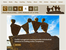 Tablet Screenshot of cinergycoaching.com